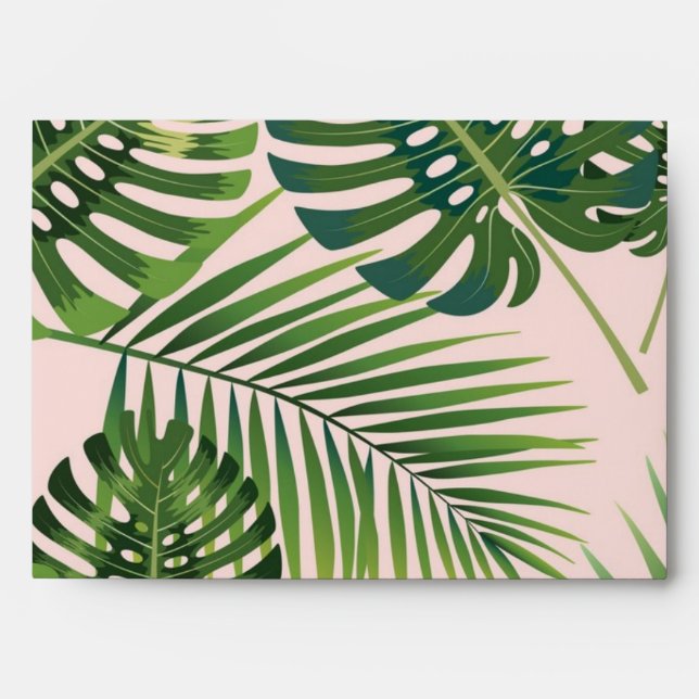 Leaves pattern envelope (Front)