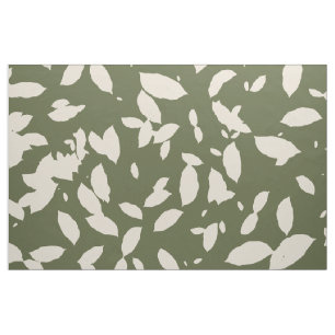 Leaves Pattern for Sewing & Home Decor Deep Olive Fabric