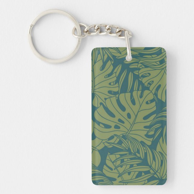 Leaves pattern key ring (Front)