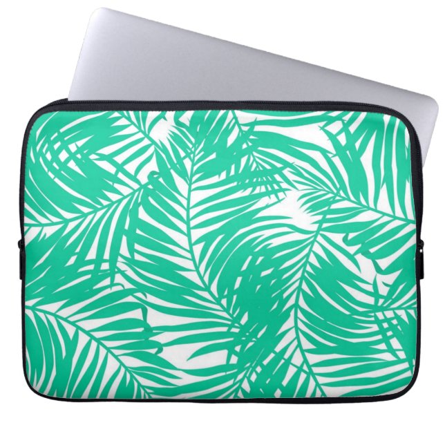 Leaves pattern laptop sleeve (Front)