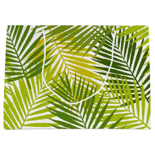 Leaves pattern large gift bag