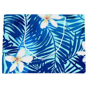 Leaves pattern large gift bag