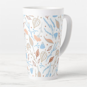 Leaves Pattern Latte Mug
