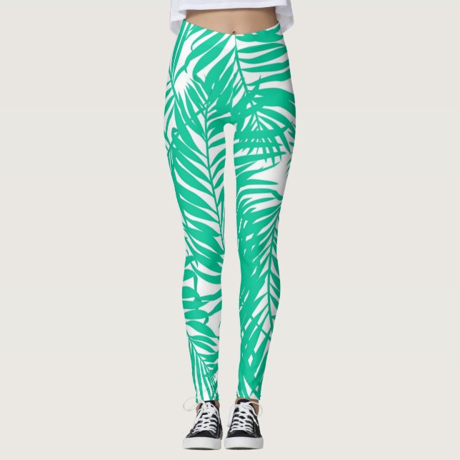 Leaves pattern leggings (Front)