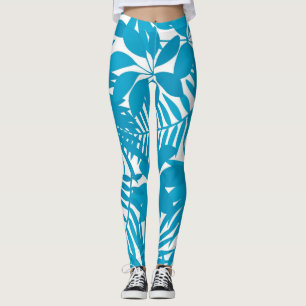 Leaves pattern leggings