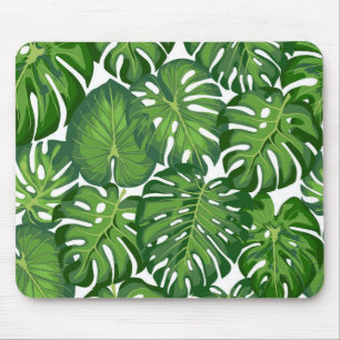 Leaves pattern mouse pad