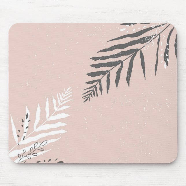 Leaves pattern mouse pad (Front)