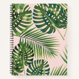 Leaves pattern notebook