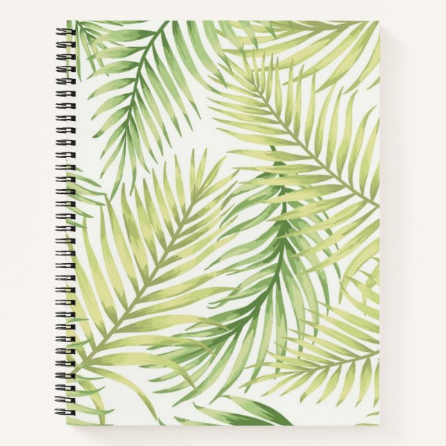 Leaves pattern notebook (Front)