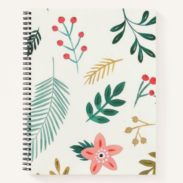 Leaves pattern notebook (Front)