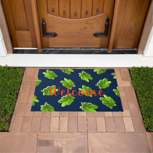 Leaves Pattern of the Tropics Door Mat (Outdoor)