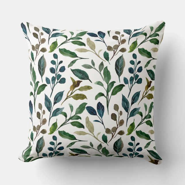 Leaves pattern pillow (Front)
