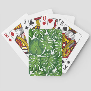 Leaves pattern playing cards