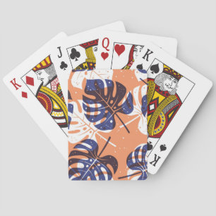 Leaves pattern playing cards
