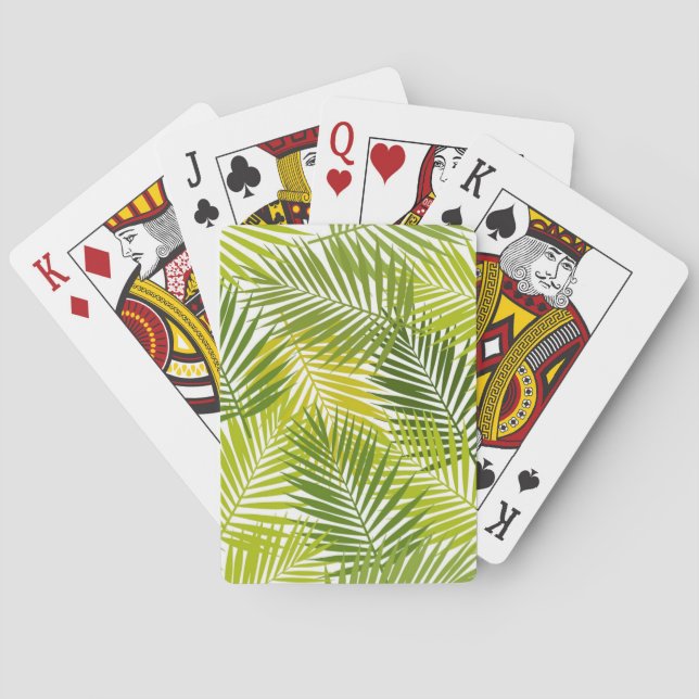 Leaves pattern playing cards (Back)