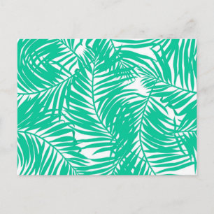Leaves pattern postcard