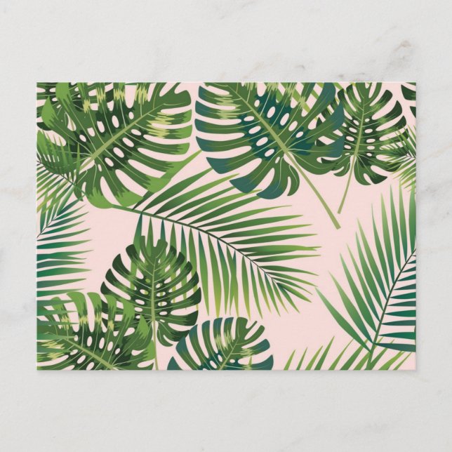 Leaves pattern postcard (Front)
