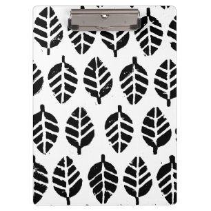 Leaves Pattern Potato Print Clipboard
