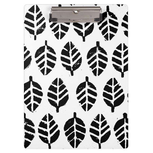 Leaves Pattern Potato Print Clipboard (Front)