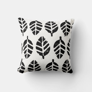Leaves Pattern Potato Print Cushion