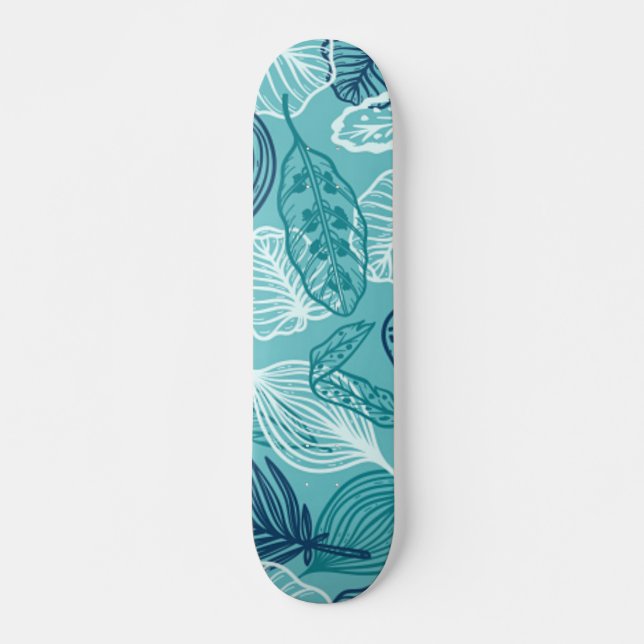 Leaves pattern skateboard (Front)