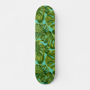 Leaves pattern skateboard