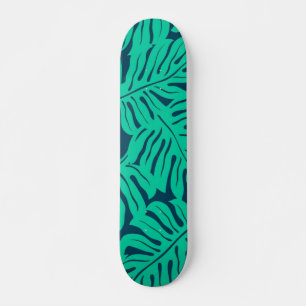 Leaves pattern skateboard