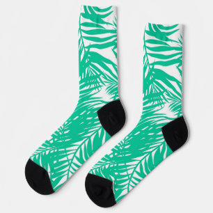 Leaves pattern socks