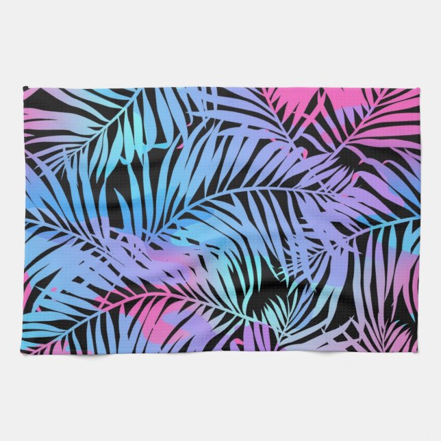 Leaves pattern tea towel (Horizontal)