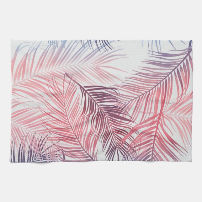 Leaves pattern tea towel (Horizontal)
