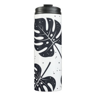 Leaves pattern thermal tumbler