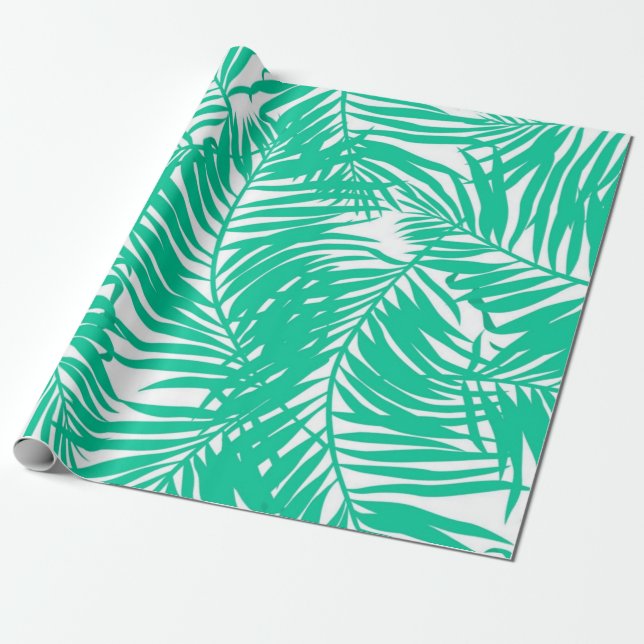 Leaves pattern wrapping paper (Unrolled)