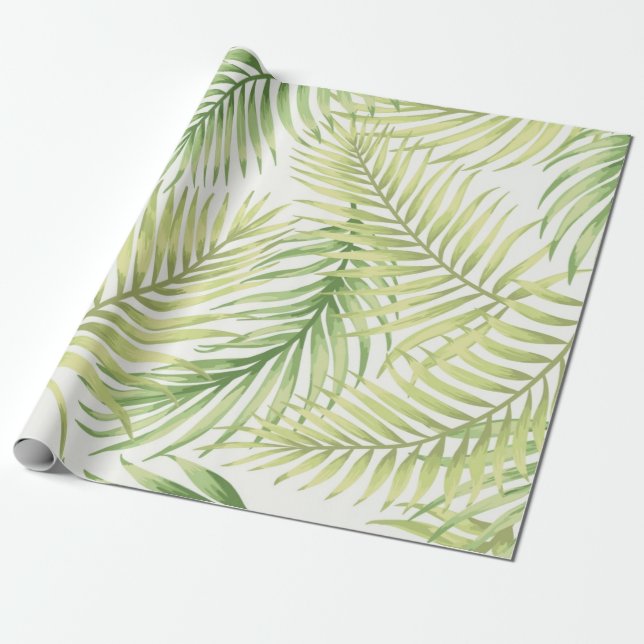 Leaves pattern wrapping paper (Unrolled)