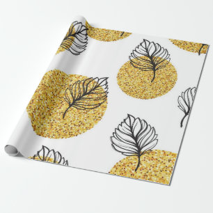 Leaves pattern wrapping paper