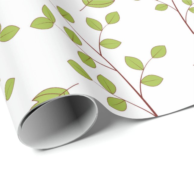 Leaves pattern wrapping paper (Roll Corner)