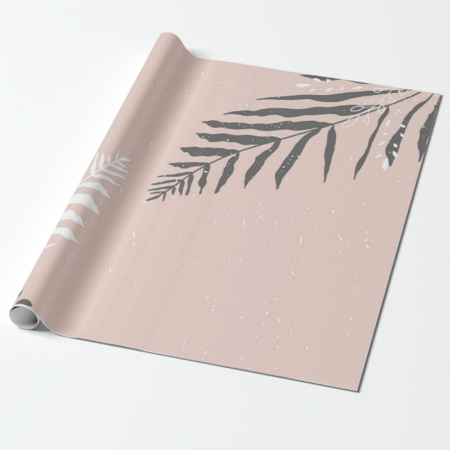 Leaves pattern wrapping paper (Unrolled)