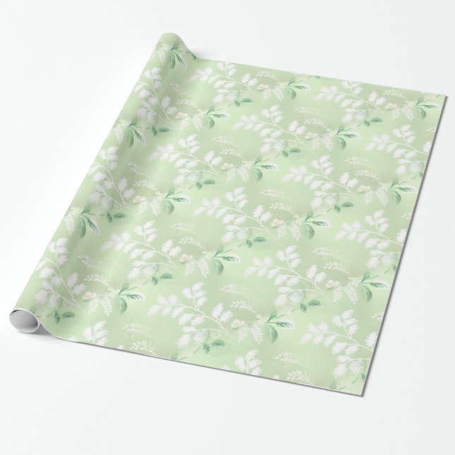 Leaves Pattern Wrapping Paper (Unrolled)