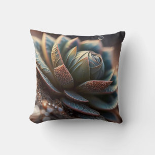 Leaves Pebbles Calm Tranquil Nature Peaceful River Cushion