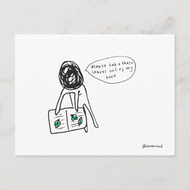 leaves postcard (Front)