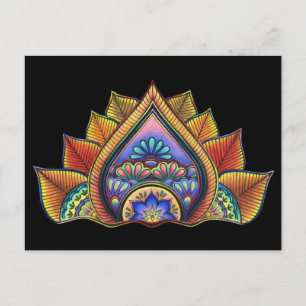 Leaves Postcard