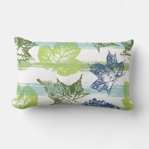 Leaves Print Accent Pillow