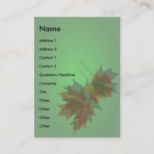 Leaves Profile Card