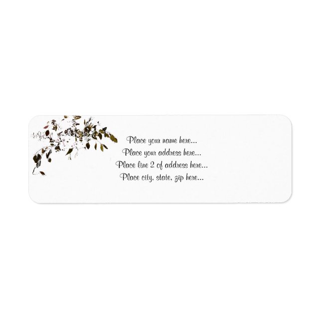 Leaves... Return Address Label (Front)