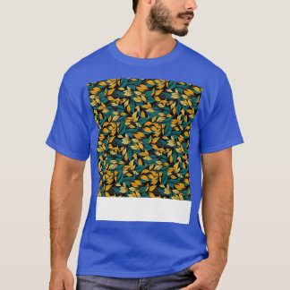 Leaves Seamless Pattern Foliage Leaf Plant Botanic T-Shirt