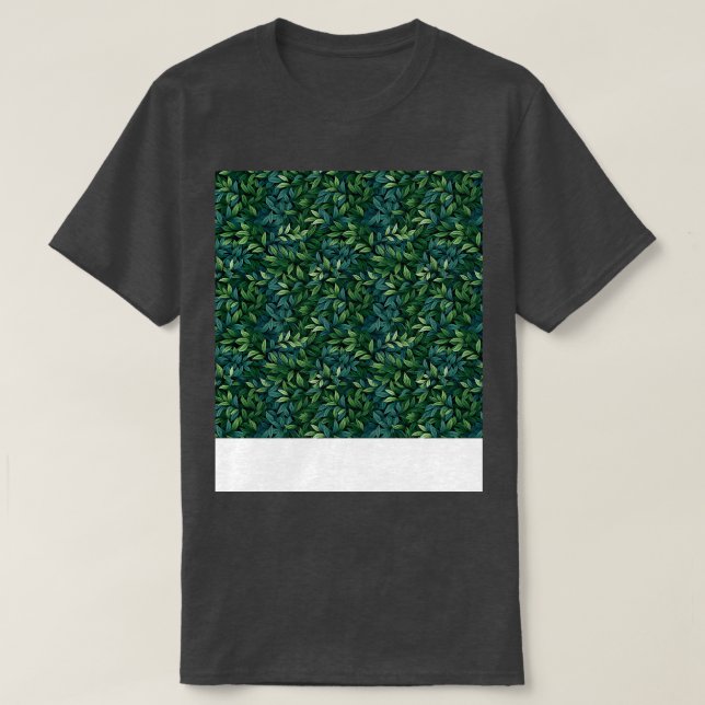 Leaves Seamless Pattern Foliage Leaf Plant Botanic T-Shirt (Design Front)