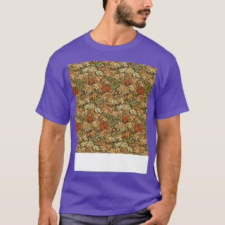 Leaves Seamless Pattern Foliage Leaf Plant Botanic T-Shirt