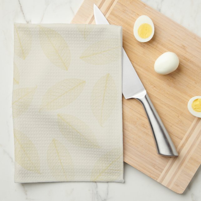 Leaves & Straw Kitchen Towels (Quarter Fold)
