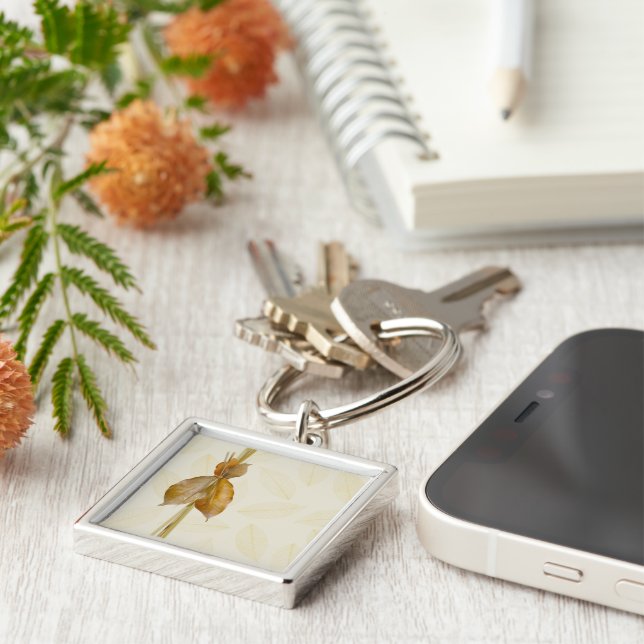 Leaves & Straw Products Key Ring (Side)