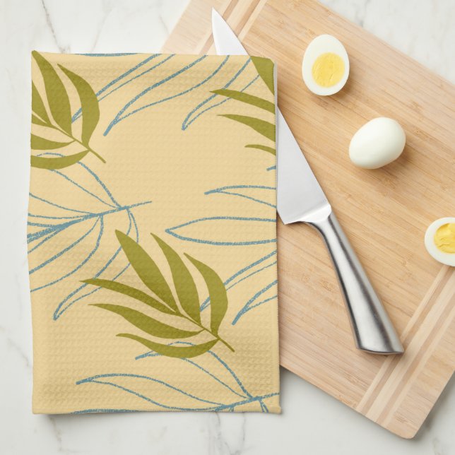 Leaves Tea Towel (Quarter Fold)