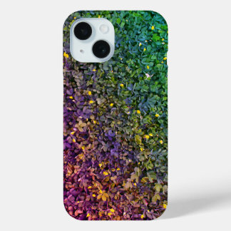 Leaves Textured Colourful iPhone Case